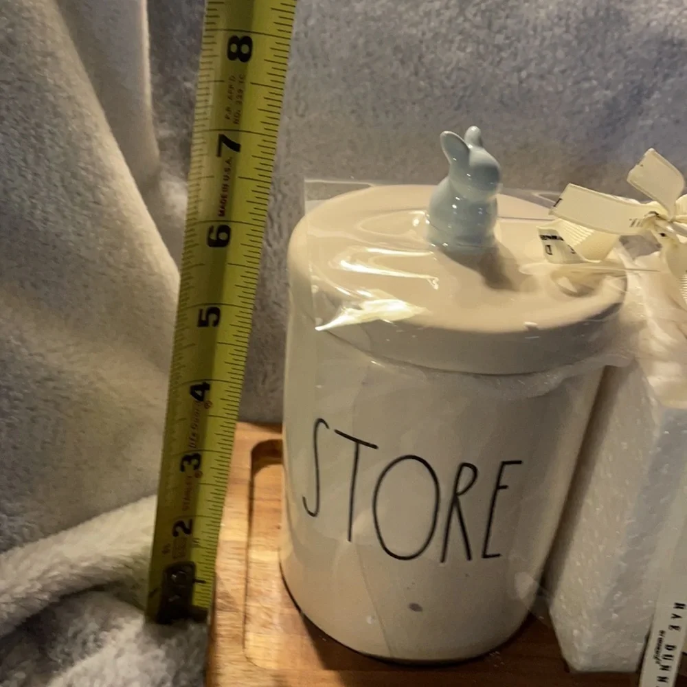 Rae Dunn Set of 2 Canisters “Treasures”&”Store”